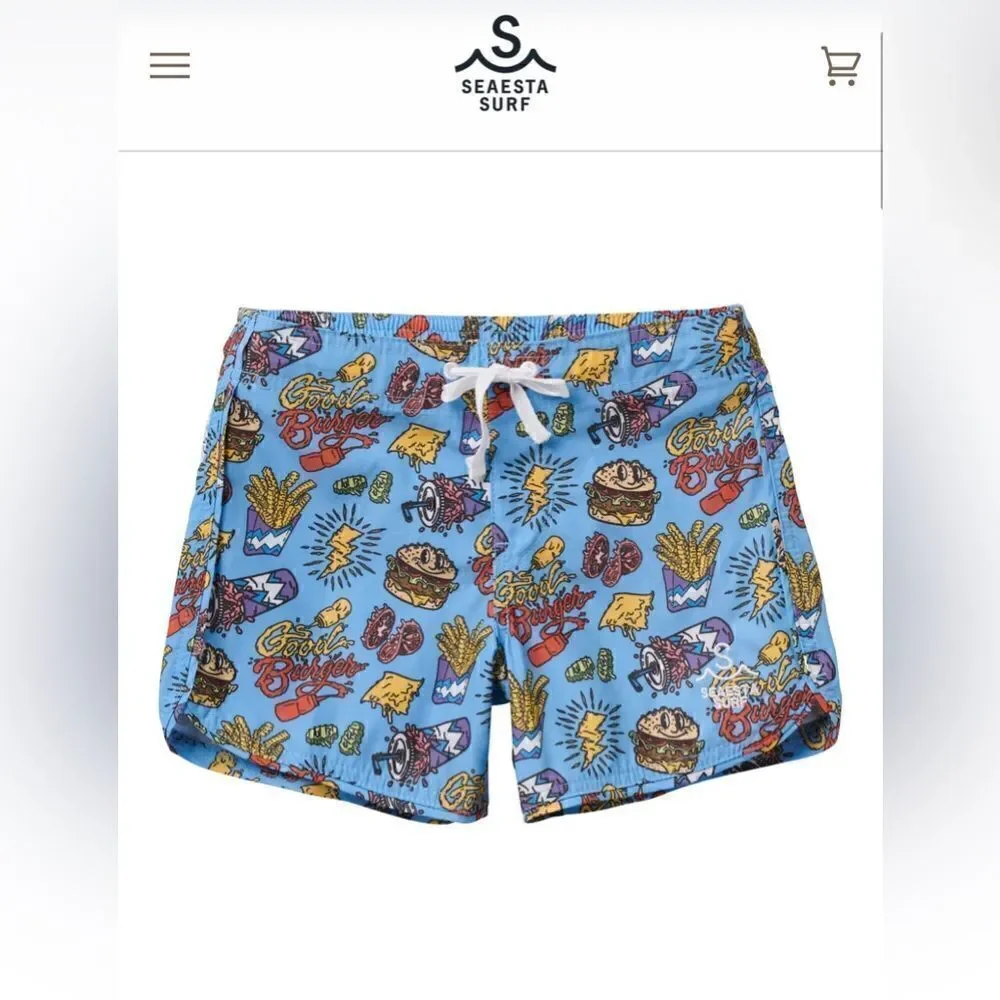 Seaesta Surf Boy's Board Shorts Good Burger 3T